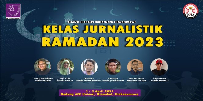 
					KPI Aceh Dukung AJI Lhokseumawe Gelar KJR 2023, 5 Jurnalis jadi Pembicara