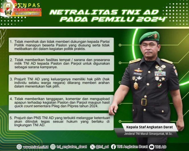 
 NetralitasTNI: Menjaga Integritas TNI dalam Pesta Demokrasi 2024